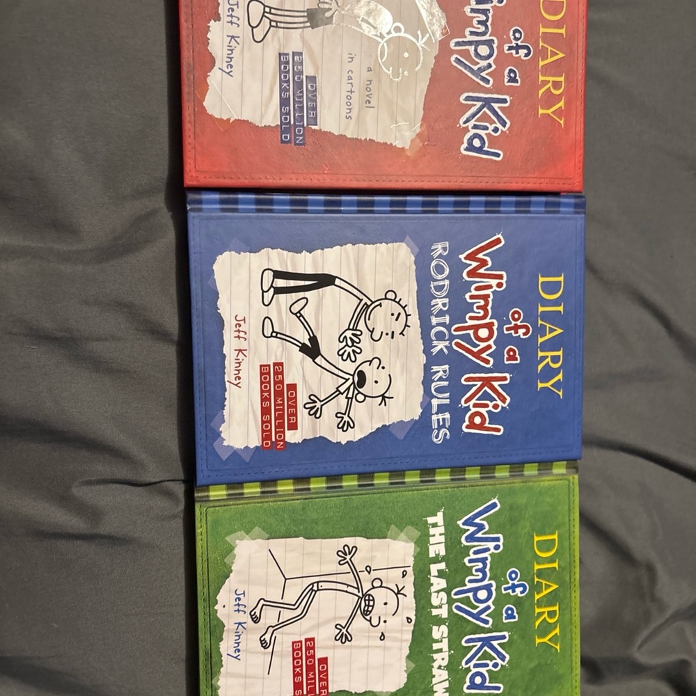 Diary of a Wimpy Kid Book Set - Red, Blue, Green